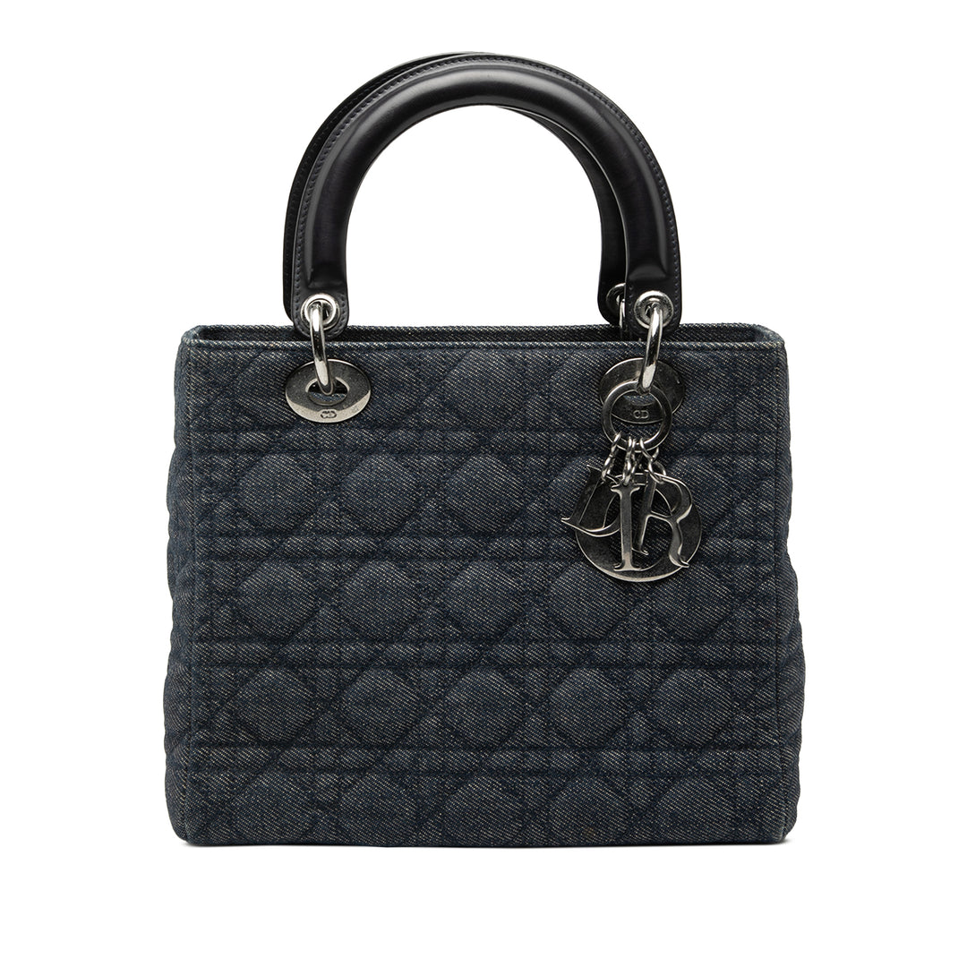 Dior Medium Jean Cannage Lady Dior