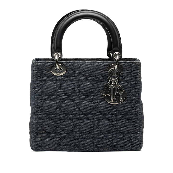 Dior Medium Jean Cannage Lady Dior