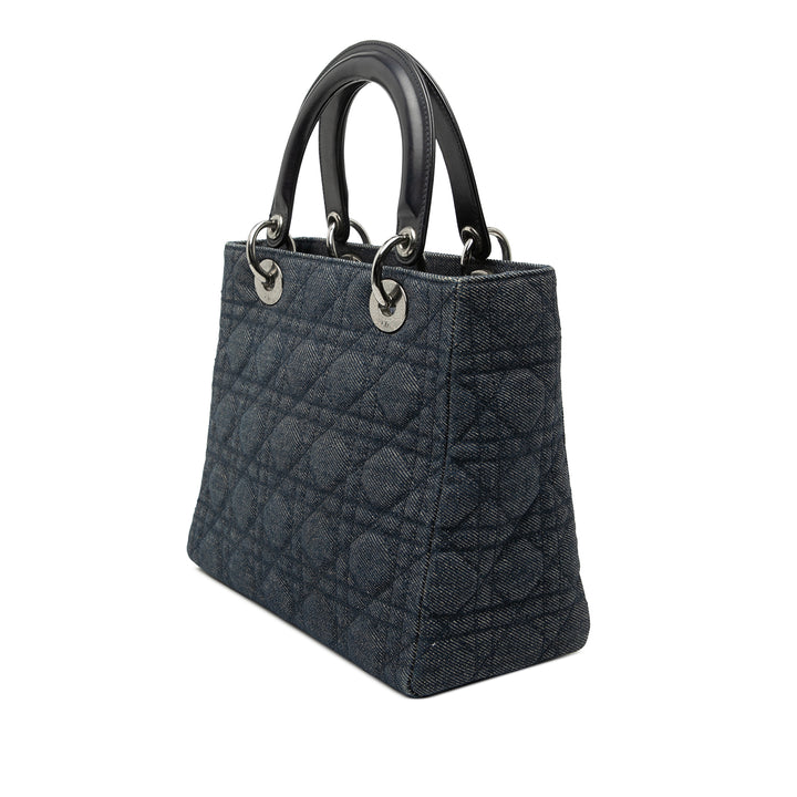 Dior Medium Jean Cannage Lady Dior
