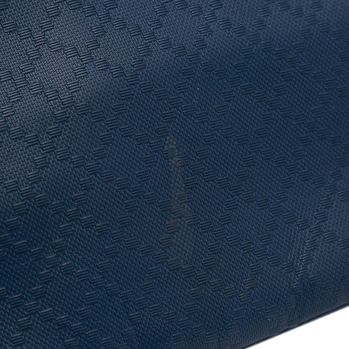 Leather Diamante Hilary Lux Crossbody Blue - Gaby Paris