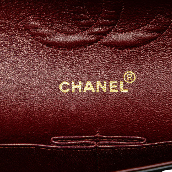 Chanel Medium Classic Cuir d’agneau Double rabat Noir – GABY PARIS Authentique