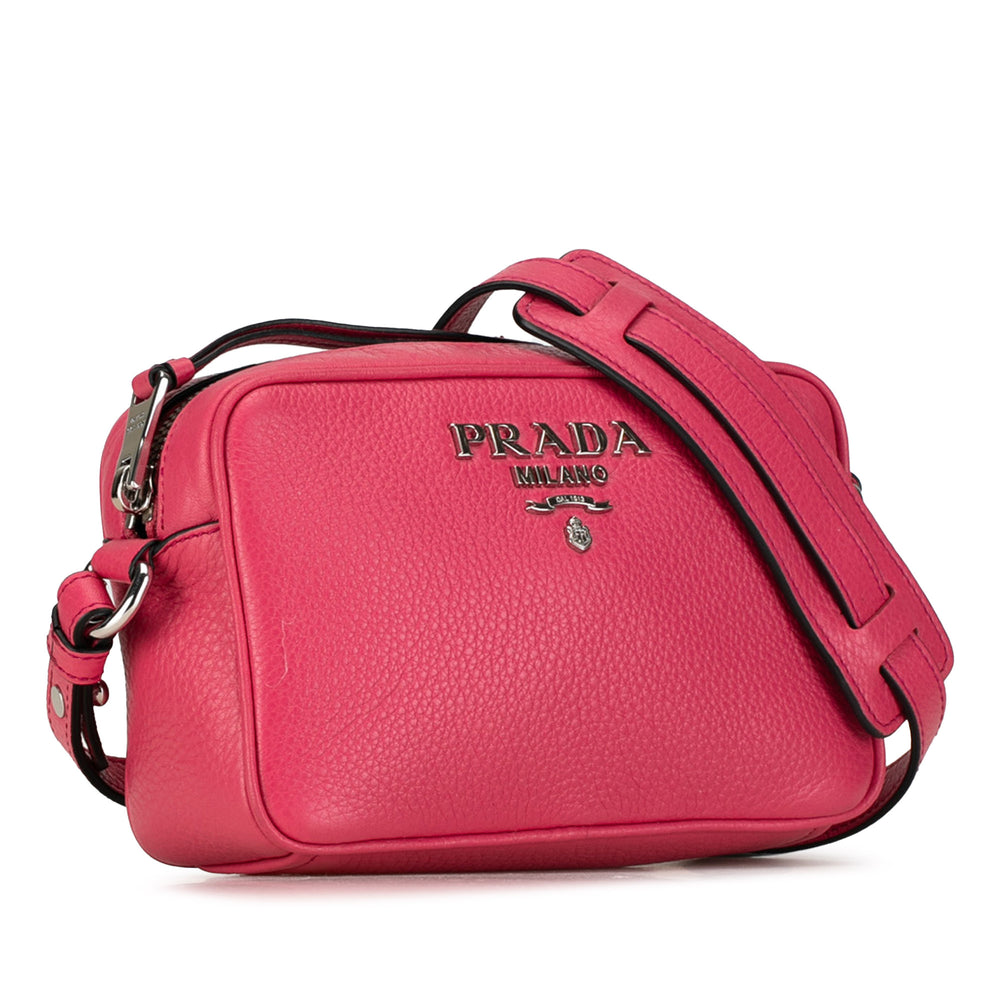 Vitello Phenix Camera Bag Pink - Gaby Paris