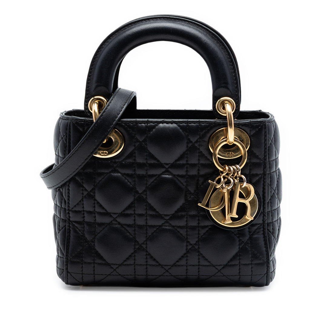 Dior Mini Cuir d’agneau Cannage Lady Dior