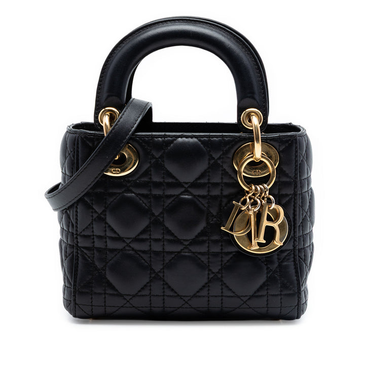 Dior Mini Cuir d’agneau Cannage Lady Dior