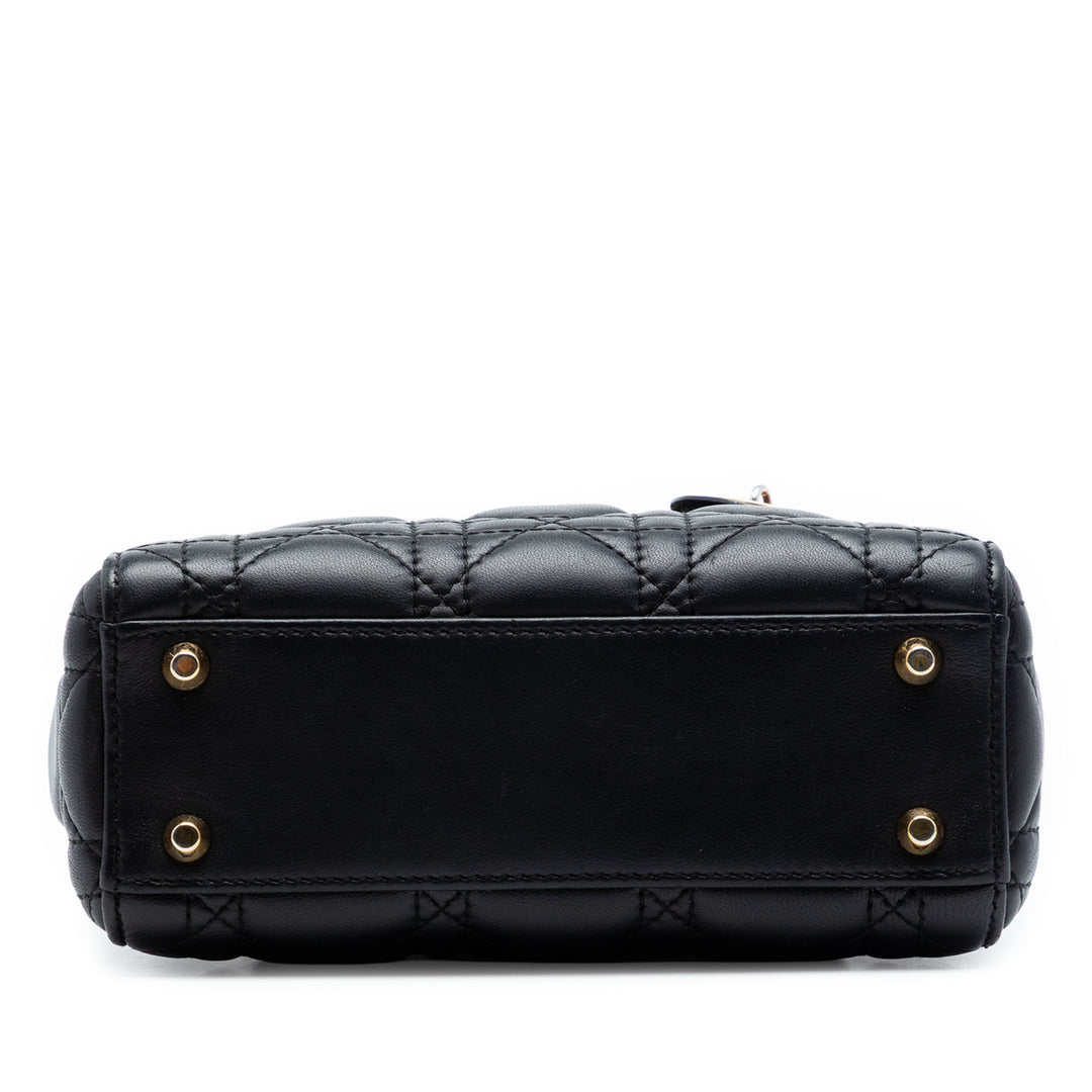 Dior Mini Cuir d’agneau Cannage Lady Dior