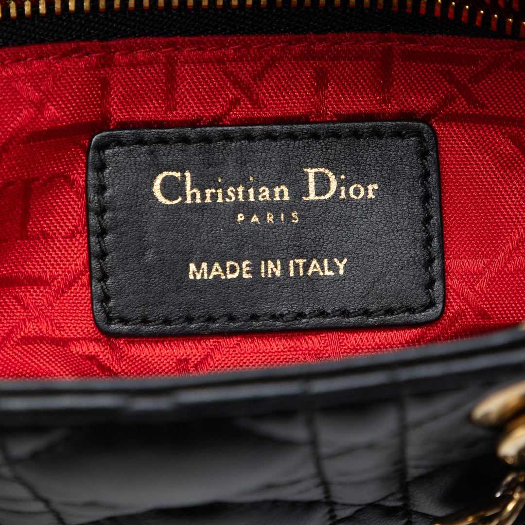 Dior Mini Cuir d’agneau Cannage Lady Dior