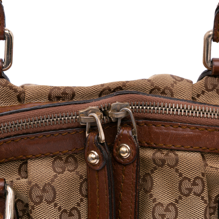 GG Canvas Sukey  Satchel Brown - Gaby Paris