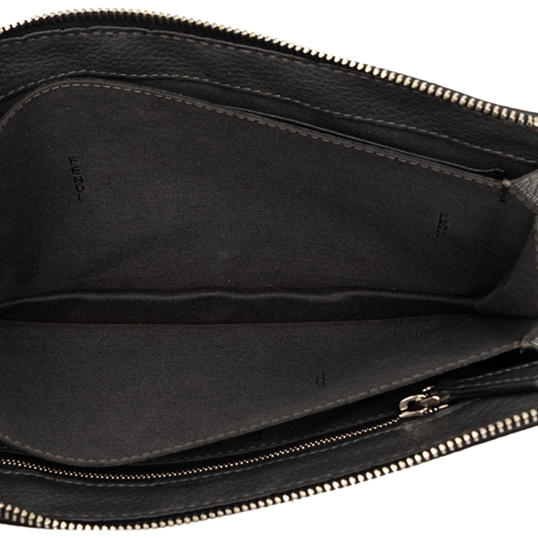 Fendi Grained Cuir Roma Selleria Zip Pochette