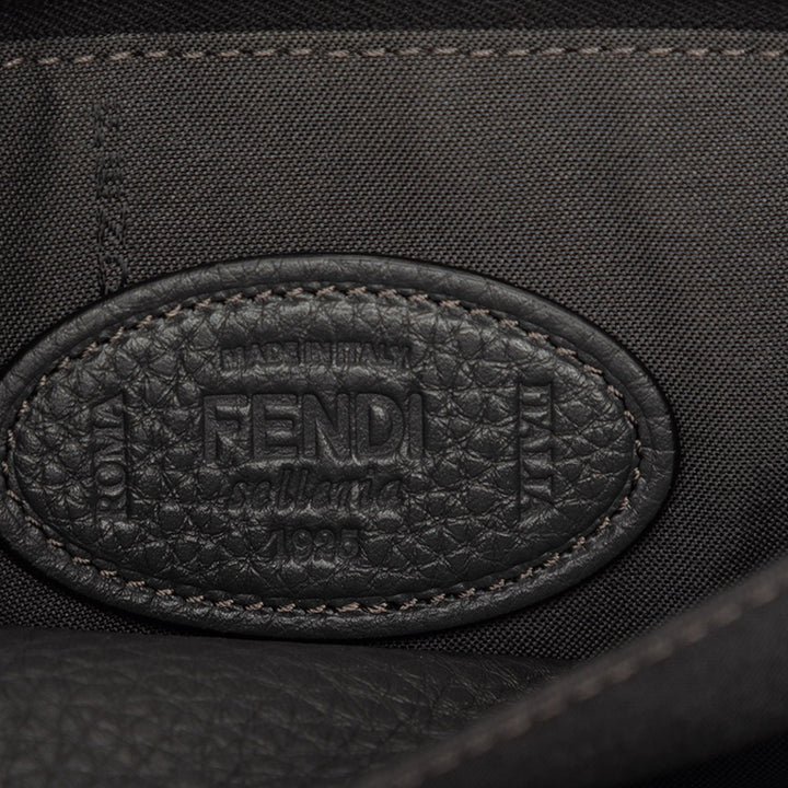 Fendi Grained Cuir Roma Selleria Zip Pochette