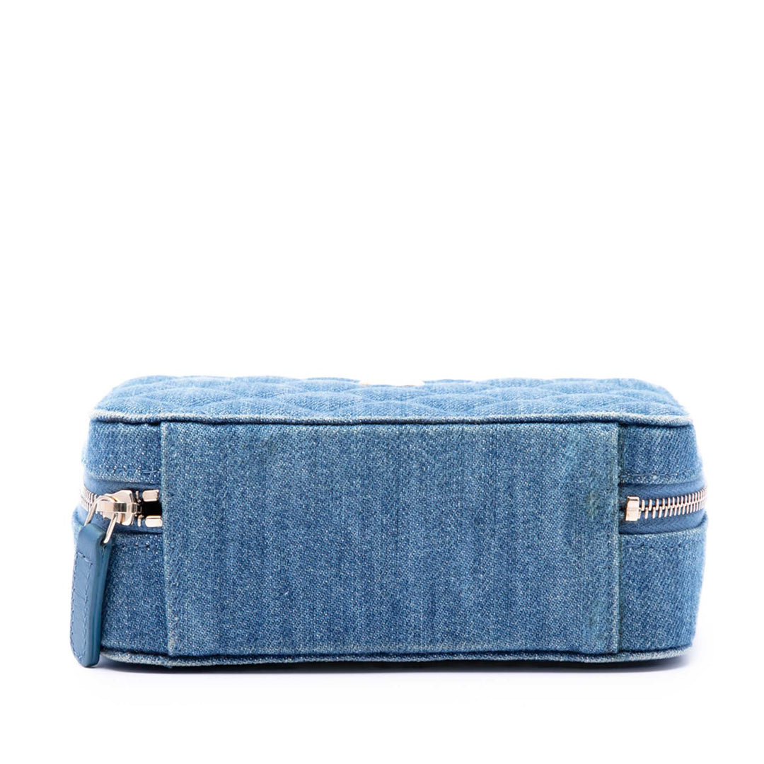Matelassé Perle Crush Sac caméra Jean Bleu