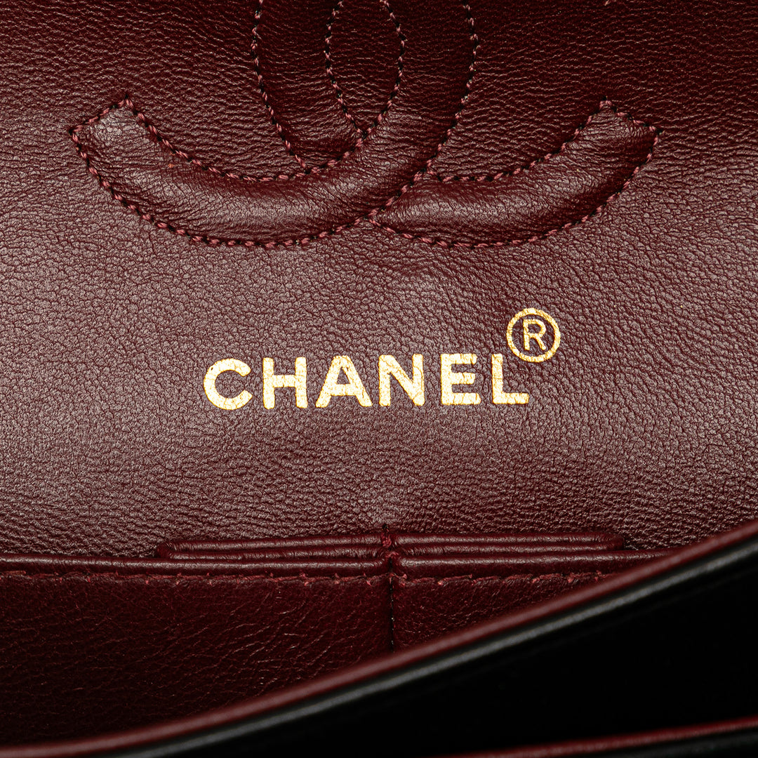 Chanel Small Classic Cuir d’agneau Double rabat Noir