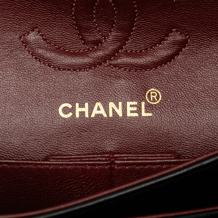 Chanel Small Classic Cuir d’agneau Double rabat Noir