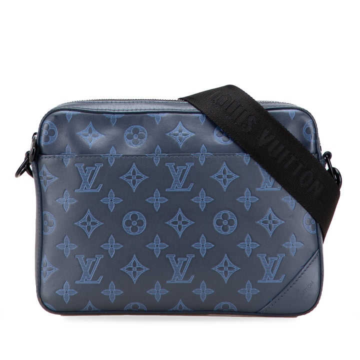 Monogram Shadow Duo Messenger Blue - Gaby Paris