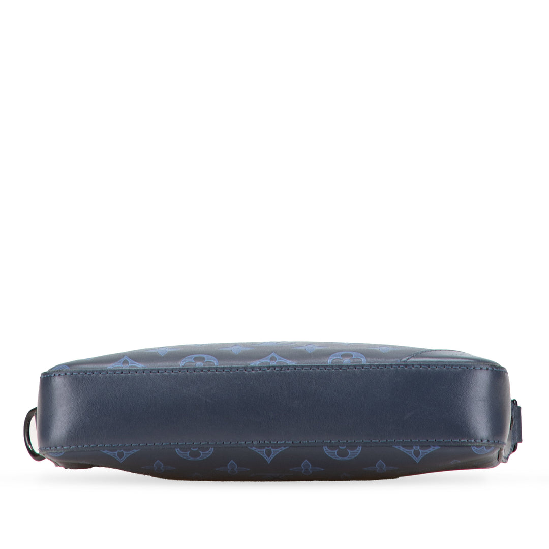 Monogram Shadow Duo Messenger Blue - Gaby Paris