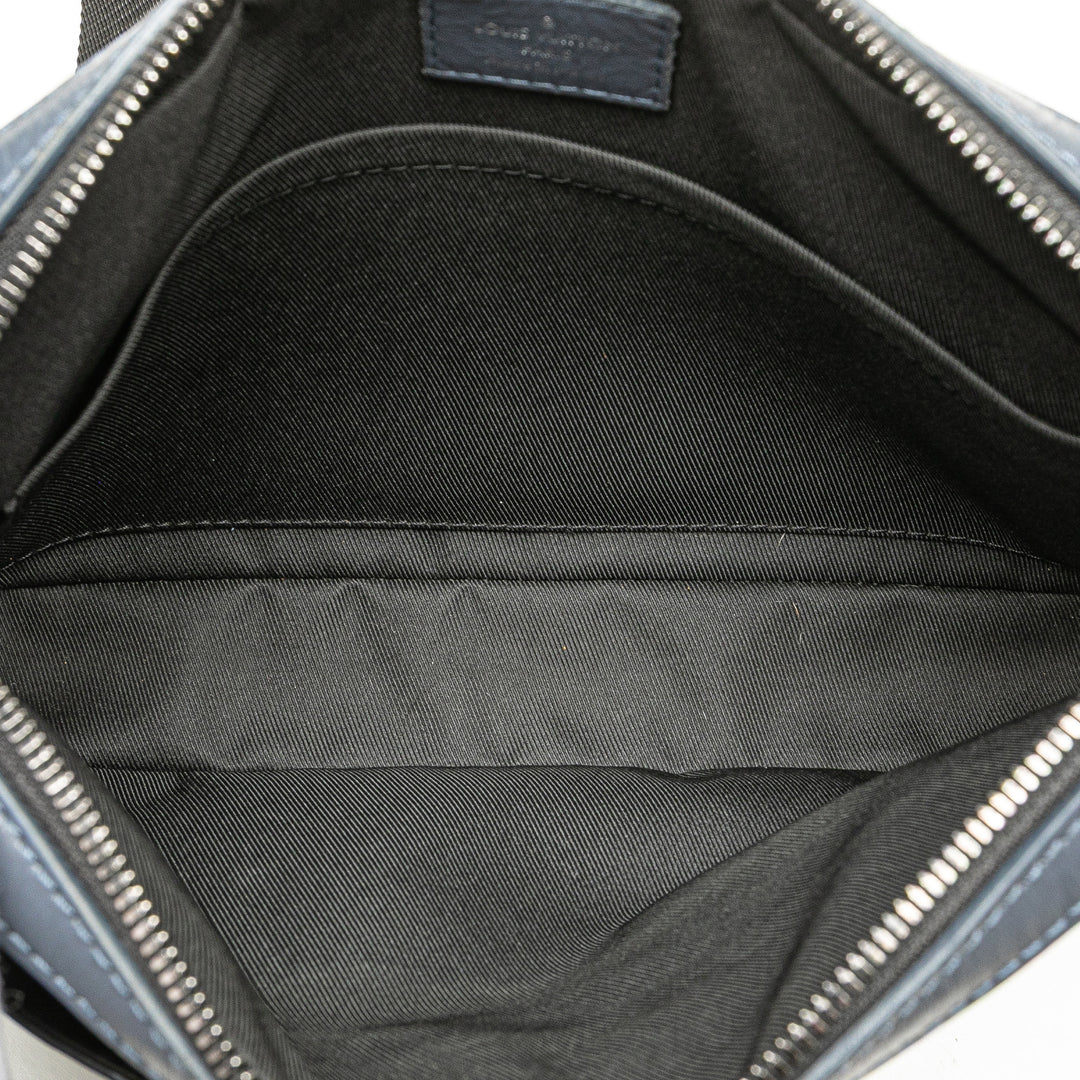 Monogram Shadow Duo Messenger Blue - Gaby Paris