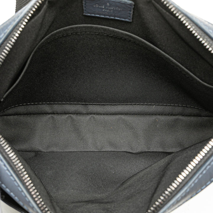Monogram Shadow Duo Messenger Blue - Gaby Paris