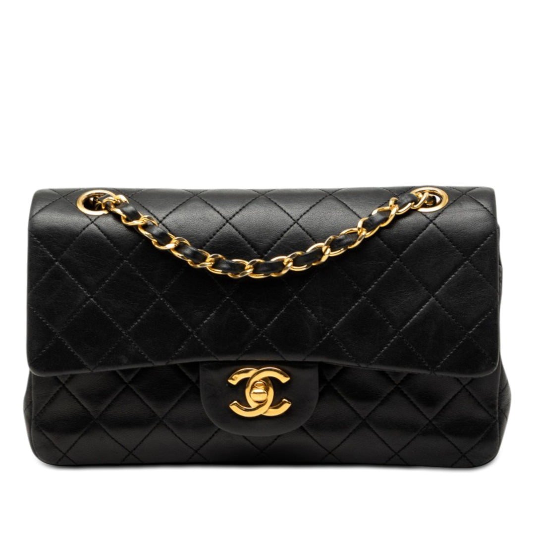 Chanel Small Classic Cuir d’agneau Double rabat