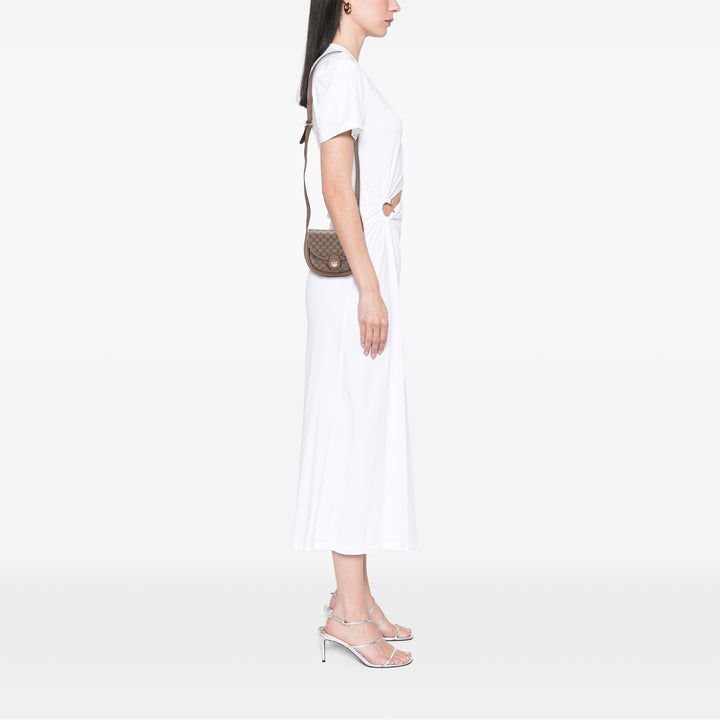 Celine Macadam Cuir Sac porté croisé Marron