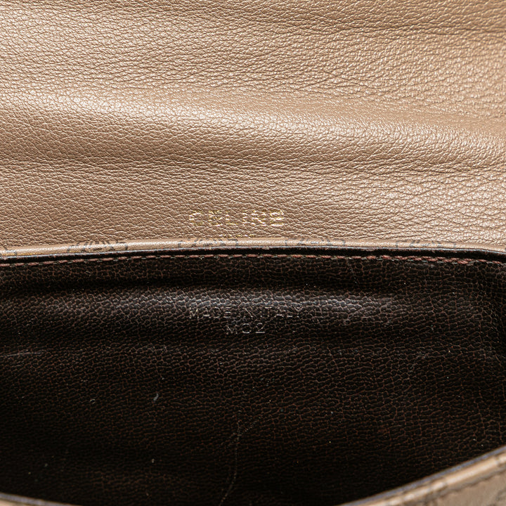 Celine Macadam Cuir Sac porté croisé Marron