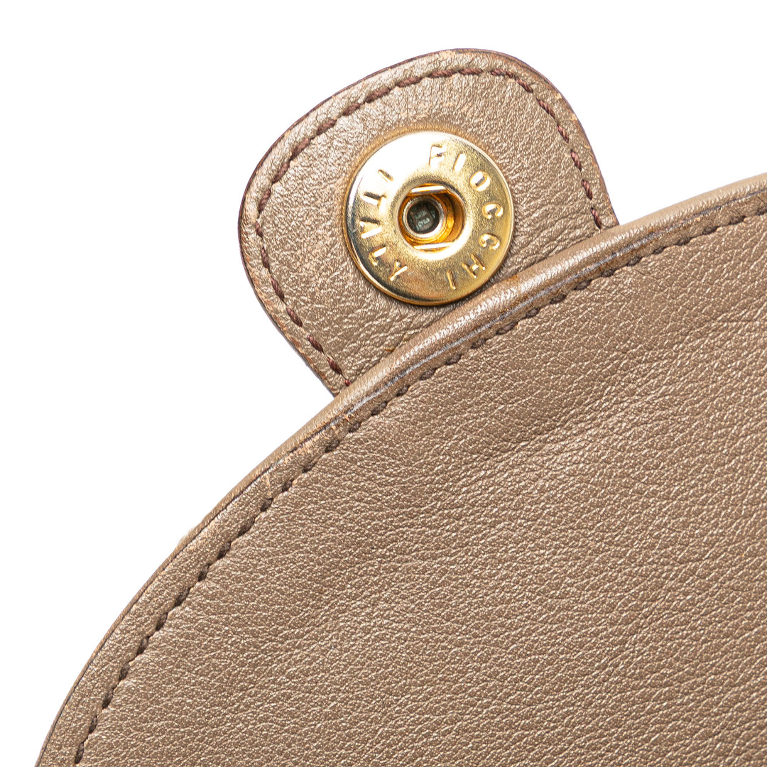 Celine Macadam Cuir Sac porté croisé Marron