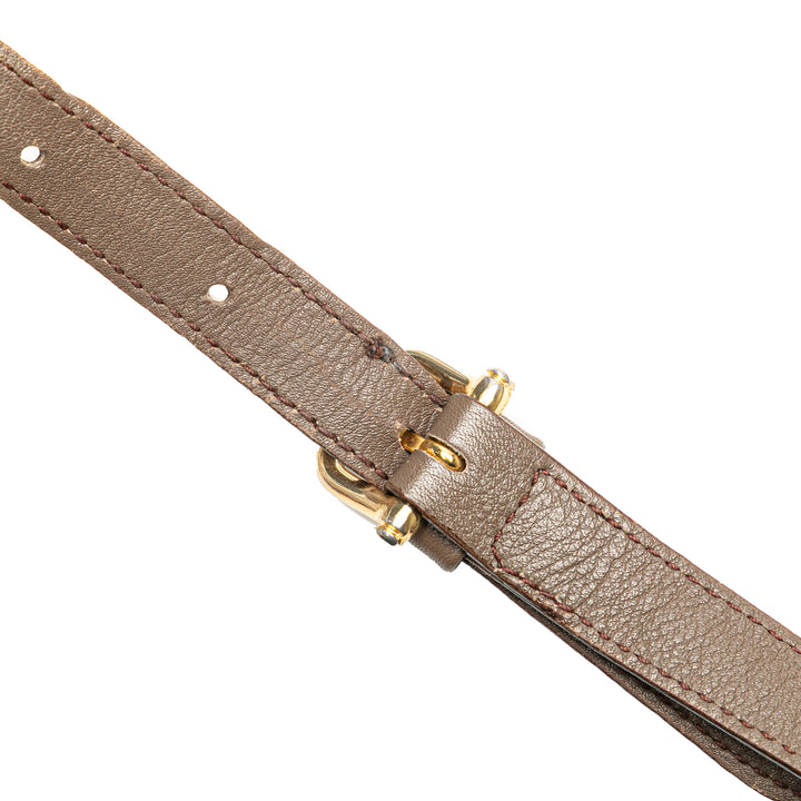Celine Macadam Cuir Sac porté croisé Marron