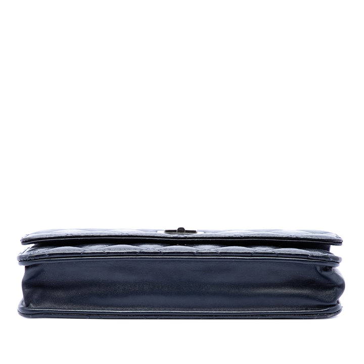 Chanel Matelassé brillant vieilli Cuir de veau Reissue 2.55 Wallet on Chain