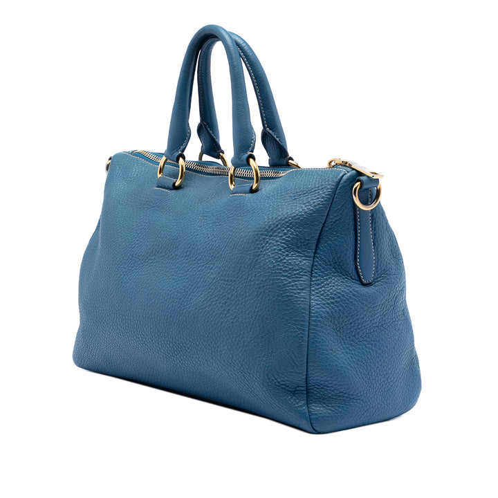 Prada Vitello Daino Zip Top Sac