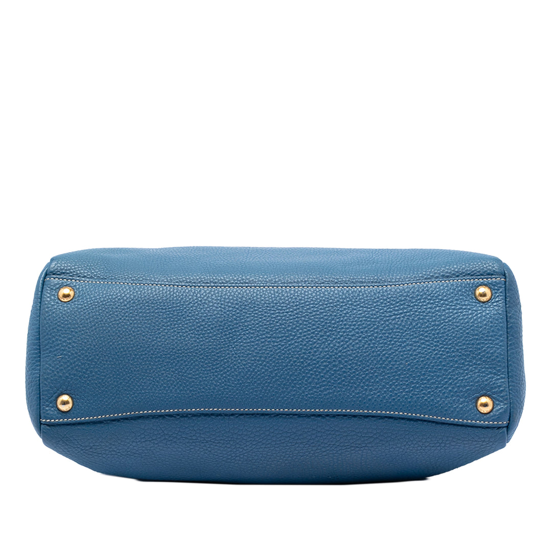 Prada Vitello Daino Zip Top Sac