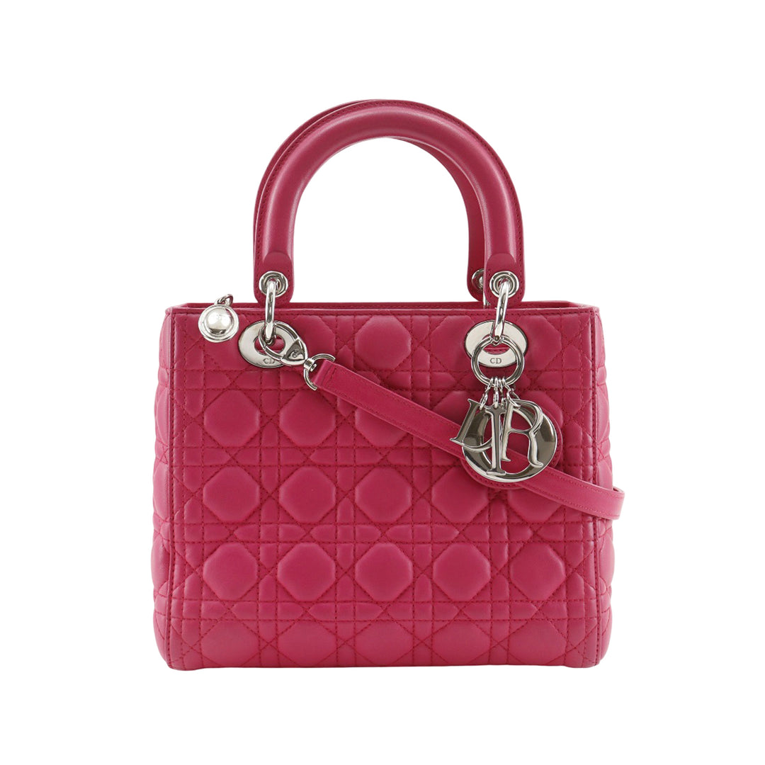 Dior Medium Cuir d’agneau Cannage Lady Dior