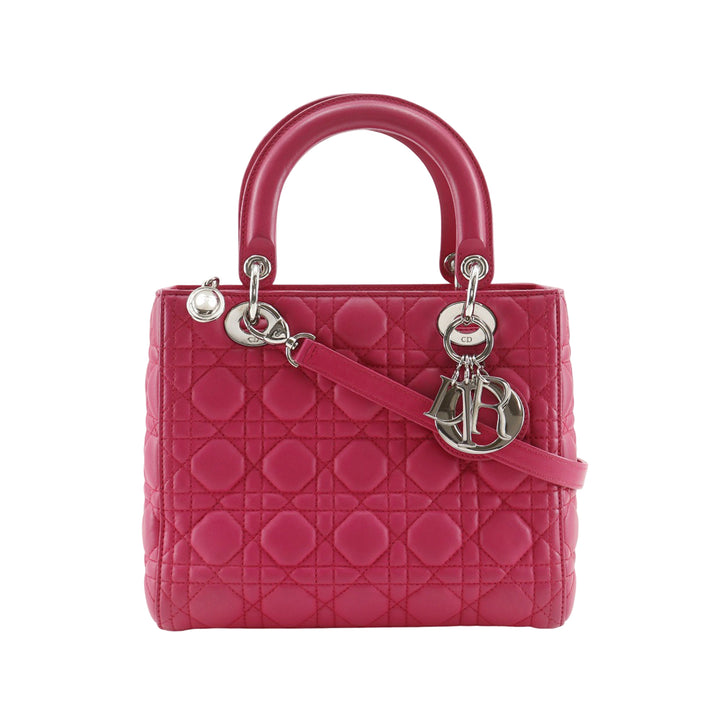 Dior Medium Cuir d’agneau Cannage Lady Dior