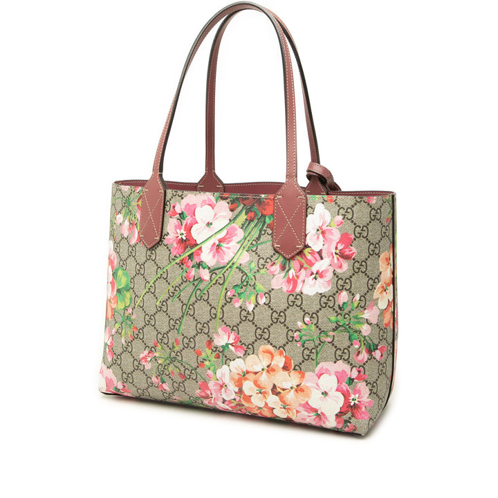 Blooms Réversible Cabas Petit GG Supreme Beige