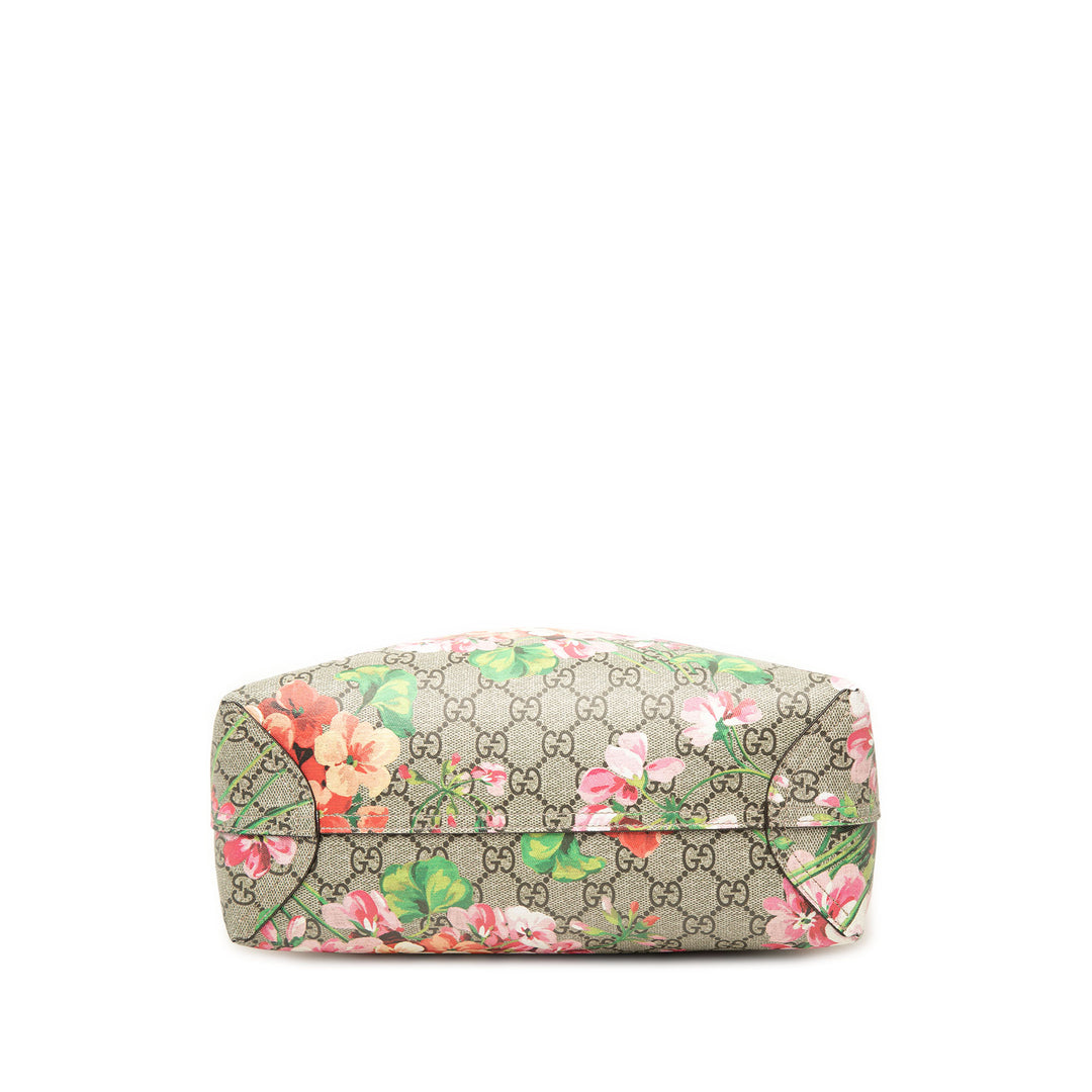 Blooms Réversible Cabas Petit GG Supreme Beige