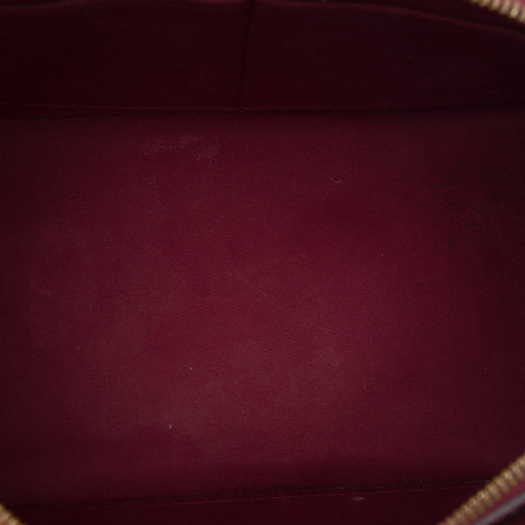 Alma PM Cuir verni Monogram Rouge
