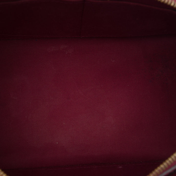 Alma PM Cuir verni Monogram Rouge