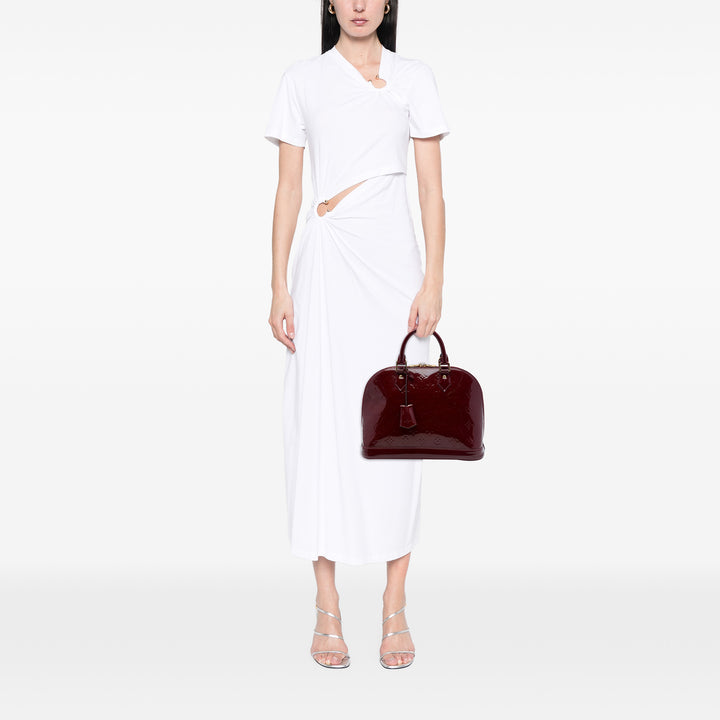 Alma PM Cuir verni Monogram Rouge