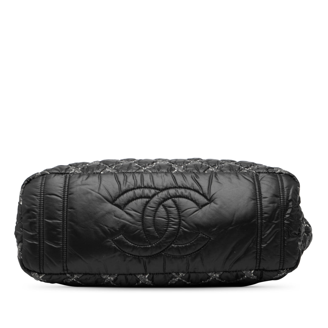 Chanel Paris Byzance Nylon Tweed On Stitch Cabas