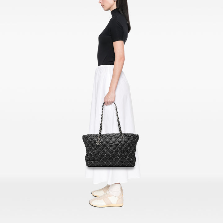 Chanel Paris Byzance Nylon Tweed On Stitch Cabas