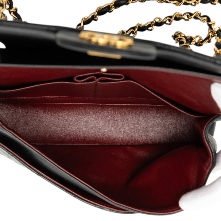 Chanel Medium Classic Cuir d’agneau Double rabat
