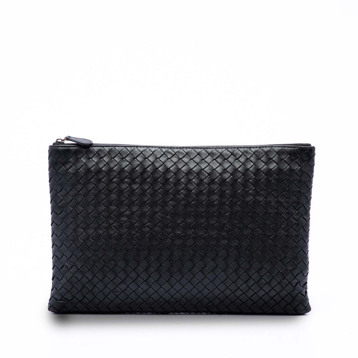 Intrecciato Pochette nappa Noir