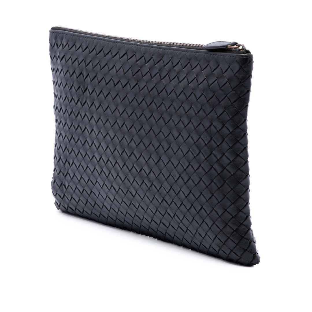 Intrecciato Pochette nappa Noir