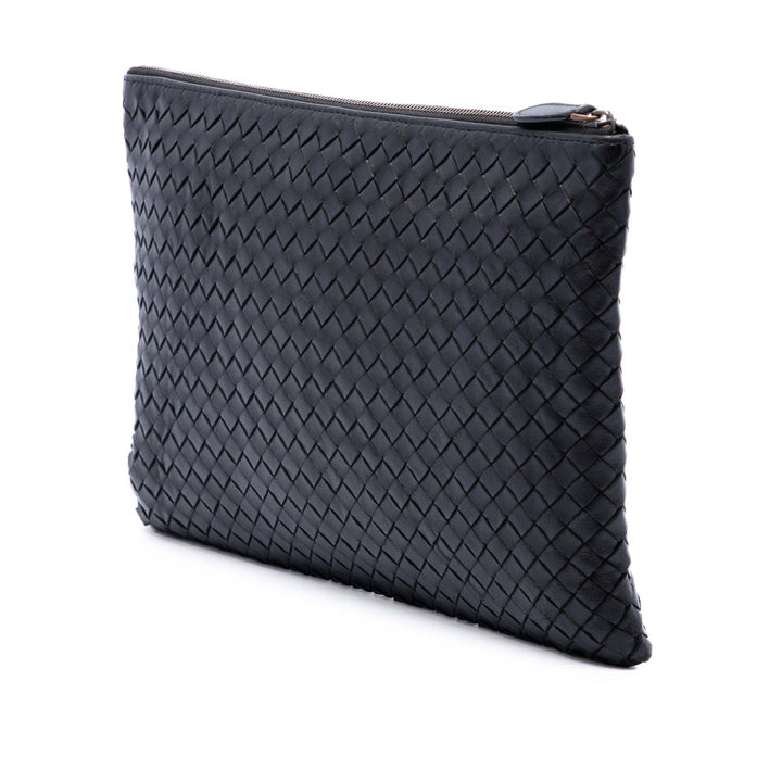 Intrecciato Pochette nappa Noir