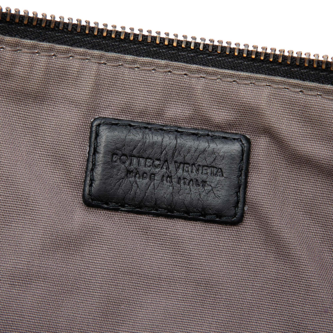 Intrecciato Pochette nappa Noir