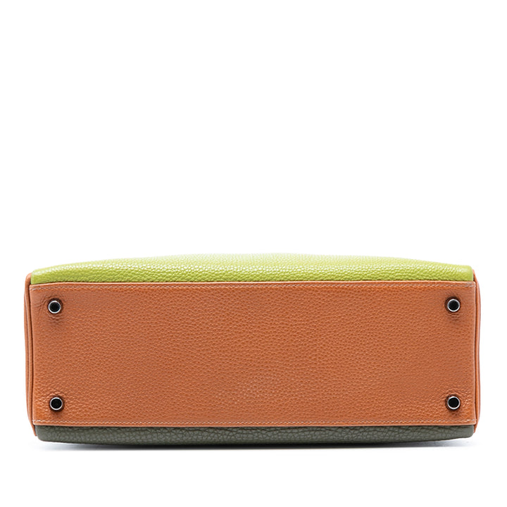 Hermès Tricolor Togo Kelly II Retourne 32
