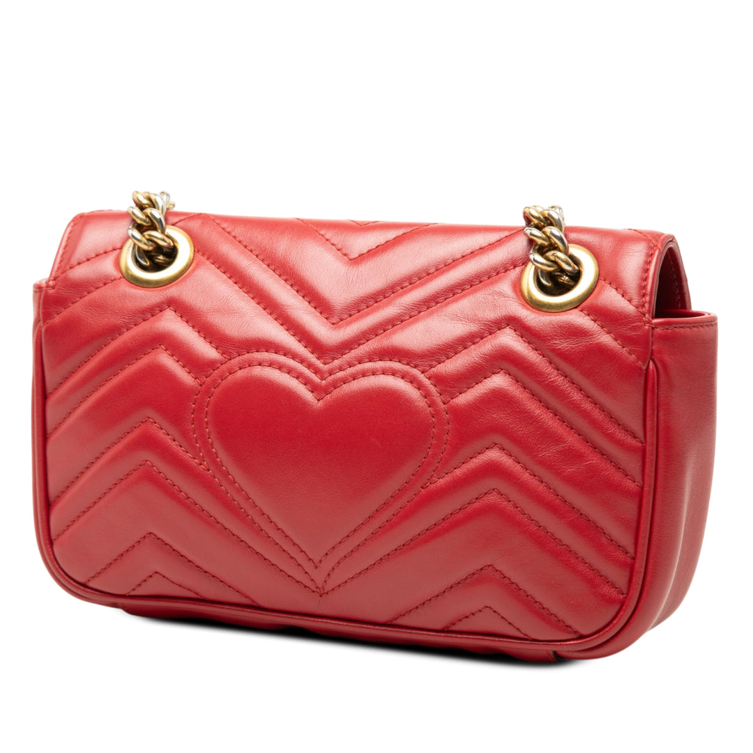 Gucci Small GG Marmont Matelasse Cuir de veau Sac bandoulière