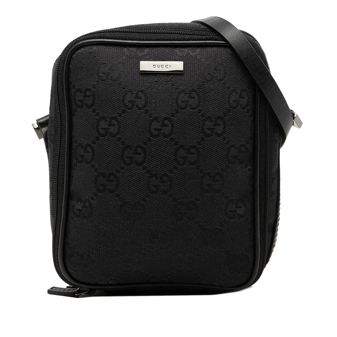 Gucci GG Toile Double Zip Accessory Pochette
