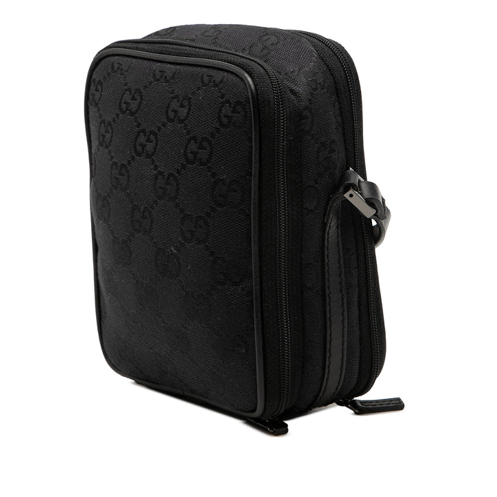 Gucci GG Toile Double Zip Accessory Pochette