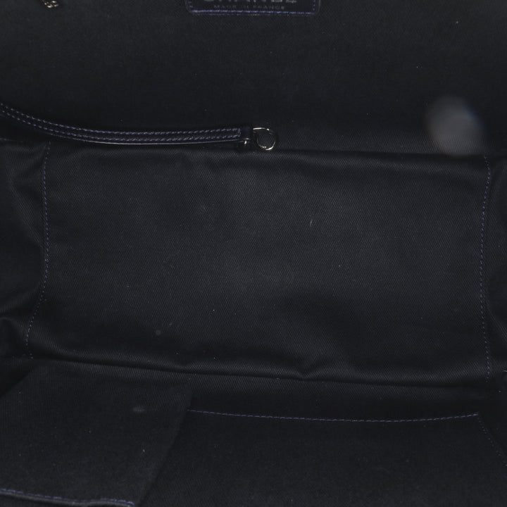 Large CC Quilted Patent Brilliant Camera Bag Blue - Gaby Paris