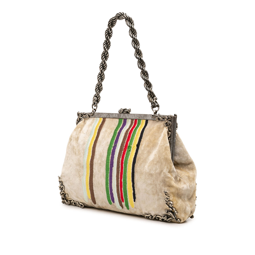 Bottega Veneta Édition limitée Kisslock Sac structuré Beige – vue 2 – GABY PARIS