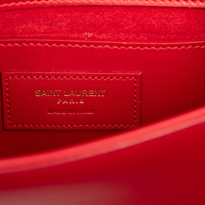 Saint Laurent Small Smooth Cuir de veau Monogram Kate Pompon Sac porté croisé