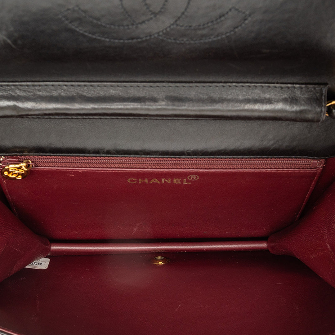 Chanel CC Matelassé Cuir d’agneau Rabat intégral